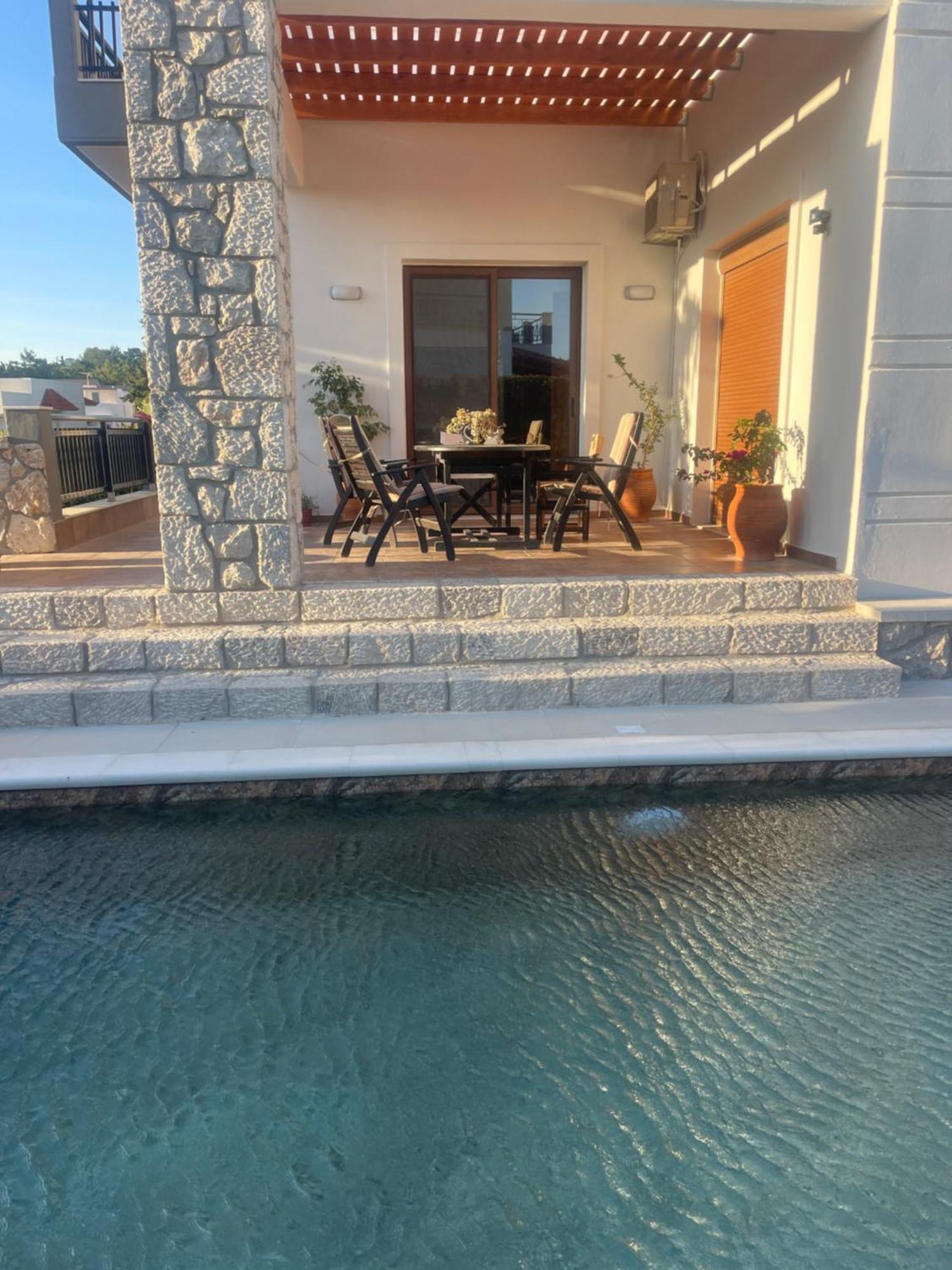Seaview Villa - Amazing Sea & Mountain View Коскину Экстерьер фото